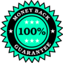 download Money Back Guarantee Sticker clipart image with 135 hue color