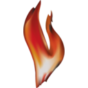 download Fire clipart image with 0 hue color