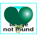 download Red Heart clipart image with 180 hue color