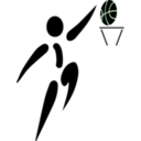 download Basketball And Man clipart image with 90 hue color