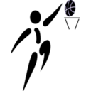 download Basketball And Man clipart image with 225 hue color