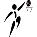 download Basketball And Man clipart image with 315 hue color