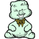 download Pig clipart image with 135 hue color