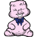 download Pig clipart image with 315 hue color