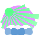 download Landscape clipart image with 90 hue color