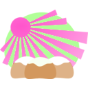 download Landscape clipart image with 270 hue color
