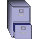 download File Cabinet clipart image with 180 hue color