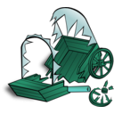 download Rpg Map Symbols Caravan Wreck clipart image with 135 hue color