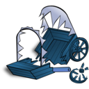 download Rpg Map Symbols Caravan Wreck clipart image with 180 hue color