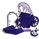 download Rpg Map Symbols Caravan Wreck clipart image with 225 hue color
