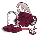 download Rpg Map Symbols Caravan Wreck clipart image with 315 hue color