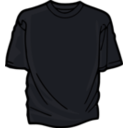 download T Shirt Black 01 clipart image with 225 hue color