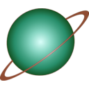download Saturn Planet Icon clipart image with 135 hue color