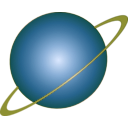 download Saturn Planet Icon clipart image with 180 hue color