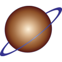 download Saturn Planet Icon clipart image with 0 hue color