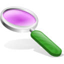 download Magnifying Glass clipart image with 90 hue color