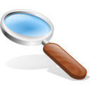 download Magnifying Glass clipart image with 0 hue color