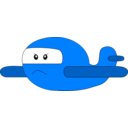 download Angry Airplane clipart image with 90 hue color