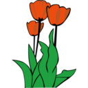 download Tulips clipart image with 45 hue color