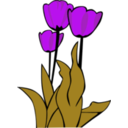 download Tulips clipart image with 315 hue color