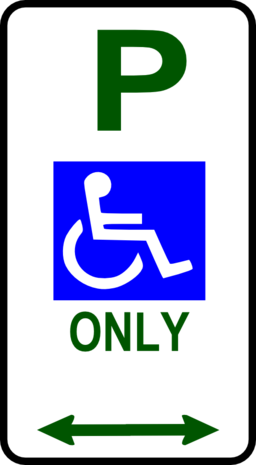 Sign Disabled Parking