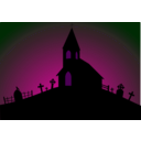 download Church clipart image with 270 hue color