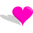download 3d Heart clipart image with 315 hue color