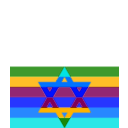 download Starofdavidgay clipart image with 180 hue color