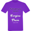 download T Shirt Forgive clipart image with 270 hue color