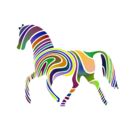download Waved Horse Spring Version 2009 clipart image with 45 hue color