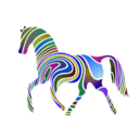 download Waved Horse Spring Version 2009 clipart image with 225 hue color