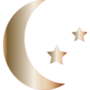download Crescent Icon clipart image with 180 hue color