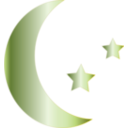 download Crescent Icon clipart image with 225 hue color