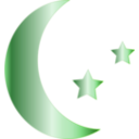 download Crescent Icon clipart image with 270 hue color