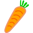 Carrot Orange With Green Leafs