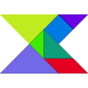 download Tangram clipart image with 45 hue color