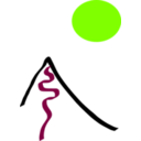 download Mountain clipart image with 90 hue color