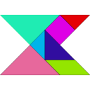 download Tangram clipart image with 135 hue color