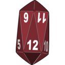 download Dice clipart image with 135 hue color