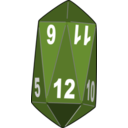 download Dice clipart image with 225 hue color