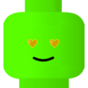download Lego Smiley Love clipart image with 45 hue color