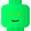 download Lego Smiley Love clipart image with 90 hue color