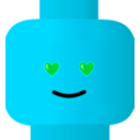 download Lego Smiley Love clipart image with 135 hue color