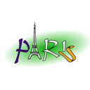 download Paris clipart image with 45 hue color