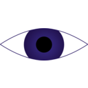 download Eye clipart image with 225 hue color