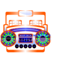 download Mini Boom Box Fuschia clipart image with 45 hue color