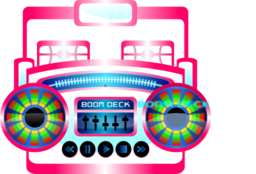 Mini Boom Box Fuschia