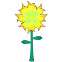 download Fire Flower clipart image with 45 hue color