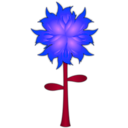 download Fire Flower clipart image with 225 hue color