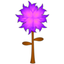 download Fire Flower clipart image with 270 hue color